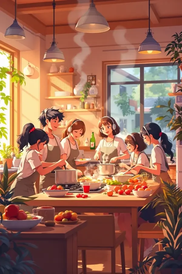 元气满满的美食社电影海报