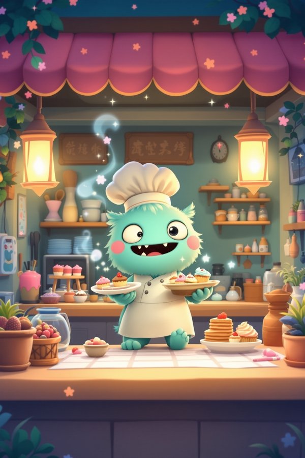 妖怪点心铺电影海报